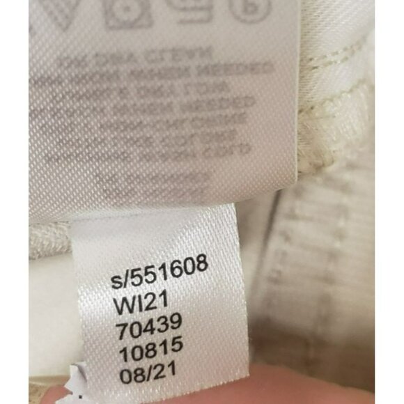 Loft High Waist Skinny Pants Size 34/18 Petite Corduroy Regular Fit Beige - Picture 7 of 7